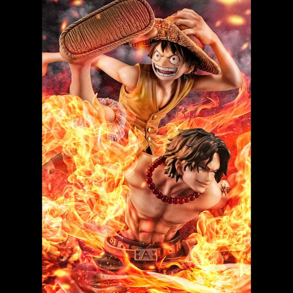 One Piece - Figurine Luffy & Ace "Bond between brothers" - P.O.P